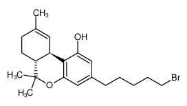 3-(5-bromopentyl)-6,6,9-trimethyl-6a,7,8,10a-tetrahydro-6H-benzo[c]chromen-1-ol 112812-82-5