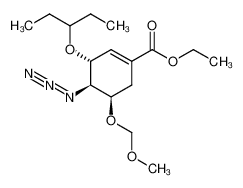 ethyl (3R,4R,5R)-4-azido-5-(methoxymethoxy)-3-(pentan-3-yloxy)cyclohex-1-ene-1-carboxylate 1365542-99-9