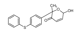 2-hydroxy-6-methyl-6-(4-phenylsulfanylphenyl)-2H-pyran-5-one 102285-67-6