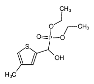 diethyl 4-methyl-2-thienyl-hydroxymethyl-phosphonate 141191-25-5