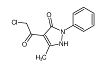 4-(2-chloroacetyl)-5-methyl-2-phenyl-1H-pyrazol-3-one 37703-60-9