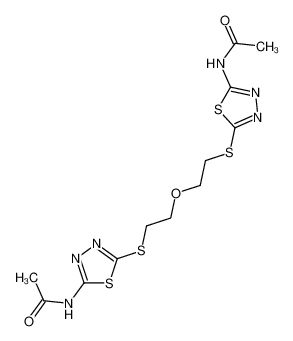 1,5-bis[(5-acetylamino-1,3,4-thiadiazol-2-yl)thio]-3-oxapentane