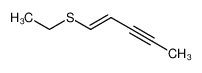 1-ethylsulfanyl-pent-1-en-3-yne 2807-28-5