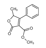 5-methyl-2-oxo-4-phenyl-2,5-dihydro-furan-3-carboxylic acid methyl ester 69231-25-0