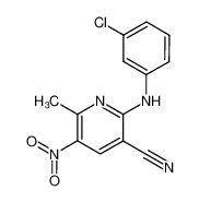 2-(3-chloro-anilino)-6-methyl-5-nitro-nicotinonitrile 98068-46-3