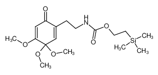 2-(trimethylsilyl)ethyl (2-(3,3,4-trimethoxy-6-oxocyclohexa-1,4-dien-1-yl)ethyl)carbamate 141939-53-9