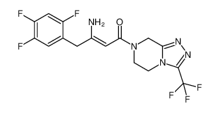 3-amino-1-[3-(trifluoromethyl)-6,8-dihydro-5H-[1,2,4]triazolo[4,3-a]pyrazin-7-yl]-4-(2,4,5-trifluorophenyl)but-2-en-1-one 847445-81-2