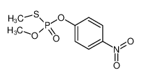 O,S-dimethyl O'-(4-nitrophenyl) thiophosphate 597-89-7
