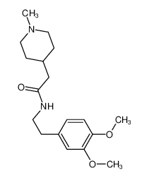 33016-44-3 N-[2-(3,4-dimethoxyphenyl)ethyl]-2-(1-methylpiperidin-4-yl)acetamide