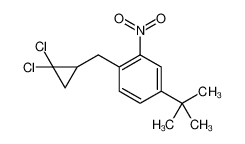 4-tert-butyl-1-[(2,2-dichlorocyclopropyl)methyl]-2-nitrobenzene 5216-30-8