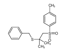 1-(2-benzylsulfanyl-2-methylpropyl)sulfonyl-4-methylbenzene 89647-16-5