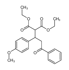 diethyl 2-[1-(4-methoxyphenyl)-3-oxo-3-phenylpropyl]propanedioate 85157-04-6