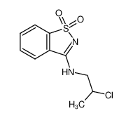 (2-chloro-propyl)-(1,1-dioxo-1H-1λ6-benzo[d]isothiazol-3-yl)-amine 68287-35-4