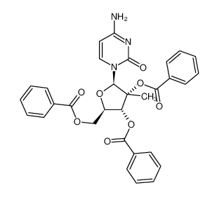(1S)-1,4-脱水-3,5-二-O-苯甲酰基-2-(苯甲酰基氨基)-2-脱氧-1-[3-(甲氧羰基)-1H-吡唑-4-基]-D-核糖醇
