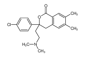 3-(4-Chlorophenyl)-3-[2-(dimethylamino)ethyl]-6,7-dimethyl-3,4-di<wbr />hydro-1H-isochromen-1-one 96%