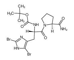 N(α)-t-butoxycarbonyl-2,5-dibromo-L-histidyl-L-proline amide 83480-22-2