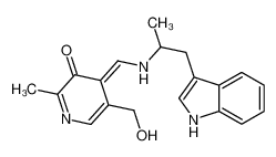 5-羟基-4-(((2-(1H-吲哚-3-基)-1-甲基乙基)亚氨基)甲基)-6-甲基-3-吡啶甲醇