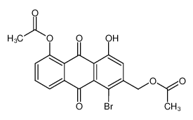 8-Acetoxy-3-(acetoxymethyl)-4-bromo-1-hydroxy-9,10-anthraquinone 72049-20-8