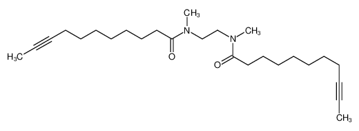 N-methyl-N-[2-[methyl(undec-9-ynoyl)amino]ethyl]undec-9-ynamide 61797-47-5