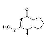 2-methylsulfanyl-1,5,6,7-tetrahydrocyclopenta[d]pyrimidin-4-one 3087-14-7