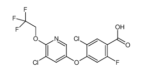 5-chloro-4-((5-chloro-6-(2,2,2-trifluoroethoxy)pyridin-3-yl)oxy)-2-fluorobenzoic acid 1533432-21-1