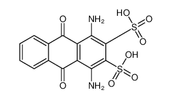 1,4-diamino-9,10-dioxoanthracene-2,3-disulfonic acid 65596-11-4
