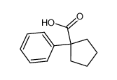 1-Phenylcyclopentanecarboxylic acid 77-55-4