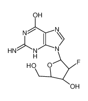 2-amino-9-[(2R,3R,4R,5R)-3-fluoro-4-hydroxy-5-(hydroxymethyl)oxolan-2-yl]-3H-purin-6-one 78842-13-4