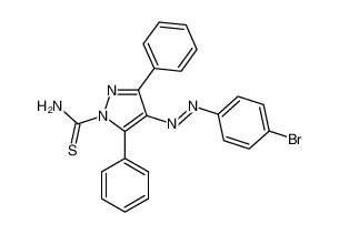 4-[(4-bromophenyl)diazenyl]-3,5-diphenylpyrazole-1-carbothioamide 24743-48-4