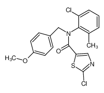 N-(4-methoxybenzyl)-2-chloro-N-(2-chloro-6-methylphenyl)-1,3-thiazole-5-carboxamide 834888-63-0