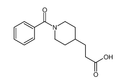 3-(1-benzoylpiperidin-4-yl)propanoic acid 75999-93-8