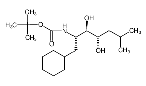 (2S,3R,4S)-2-[(tert-butyloxycarbonyl)amino]-1-cyclohexyl-3,4-dihydroxy-6-methylheptane