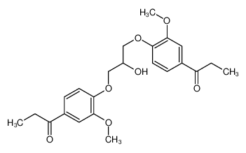 5755-58-8 1-[4-[2-hydroxy-3-(2-methoxy-4-propanoylphenoxy)propoxy]-3-methoxyphenyl]propan-1-one