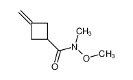 N-methoxy-N-methyl-3-methylidenecyclobutane-1-carboxamide 1240725-56-7