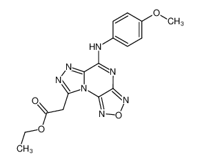 [5-(4-methoxy-phenylamino)-2-oxa-1,3,4,6,7,8a-hexaaza-asindacen-8-yl]-acetic acid ethyl ester