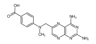 4-[N-(2,4-二氨基-6-蝶啶甲基)-N-甲氨基]苯甲酸半盐酸盐n水