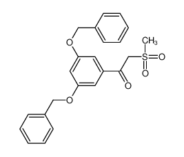 1-[3,5-bis(phenylmethoxy)phenyl]-2-methylsulfonylethanone 90664-17-8
