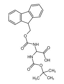 2-(9H-fluoren-9-ylmethoxycarbonylamino)-2-[(2-methylpropan-2-yl)oxycarbonylamino]acetic acid 176039-39-7