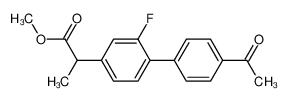 2-(4'-乙酰基-2-氟-4-联苯基)丙酸甲酯