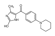 4-methyl-5-(4-piperidin-1-ylbenzoyl)-1,3-dihydroimidazol-2-one 77671-26-2