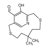 racemic 15-formyl-14-hydroxy-5,5-dimethyl-2,8-dithia[9](2,5)pyridinophane 80980-59-2