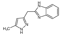 2-[(5-methyl-1H-pyrazol-3-yl)methyl]-1H-benzimidazole 111750-72-2