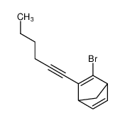 Bicyclo[2.2.1]hepta-2,5-diene, 2-bromo-3-(1-hexynyl)-