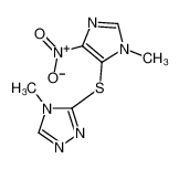 4-甲基-3-[(1-甲基-4-硝基-1H-咪唑-5-基)硫代]-4H-1,2,4-噻唑