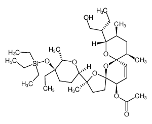157905-32-3 (2S,5R,7S,9S,10S,12R,15R)-2-((2R,5R,6S)-5-ethyl-6-methyl-5-((triethylsilyl)oxy)tetrahydro-2H-pyran-2-yl)-9-((S)-1-hydroxybutan-2-yl)-2,10,12-trimethyl-1,6,8-trioxadispiro[4.1.57.35]pentadec-13-en-15-yl acetate