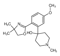 4-[2-(4,4-dimethyl-2-oxazolin-2-yl)-5-methoxyphenyl]-4-hydroxy-1-methylpiperidine 56658-07-2