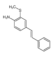 2-methylsulfanyl-4-(2-phenylethenyl)aniline