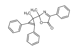 2-methyl-2-(2,3-diphenyl-1-methyl-2-cyclopropen-1-yl)-4-phenyl-Δ3-oxazolin-5-one
