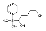 1-[dimethyl(phenyl)silyl]hexan-1-ol 125950-71-2