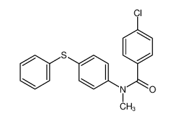 4-chloro-N-methyl-N-(4-phenylsulfanylphenyl)benzamide 77711-71-8